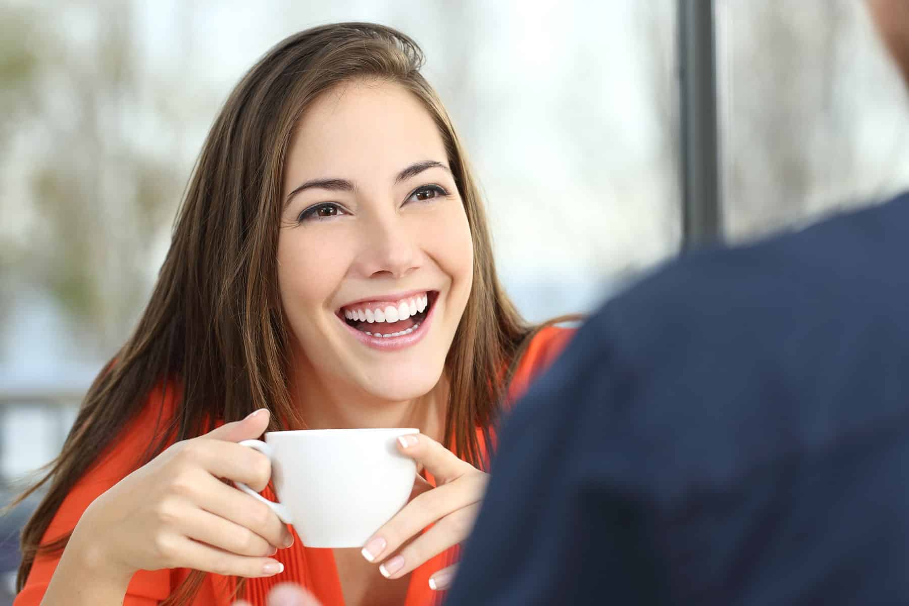 Woman after cosmetic dental treatment in El Paso, TX